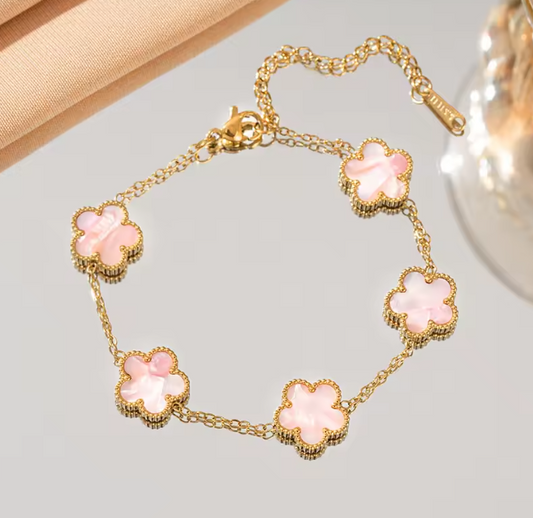 Goldarmband rosa
